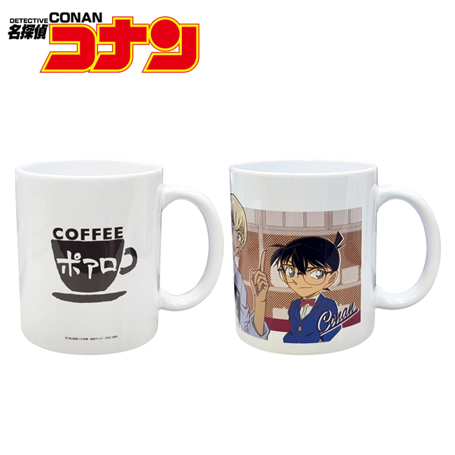【日本正版】名偵探柯南 陶瓷 馬克杯 375ml 日本製 咖啡杯 波洛咖啡廳 安室透 007601 007618