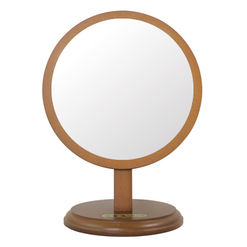 圓型可調式原木桌上鏡