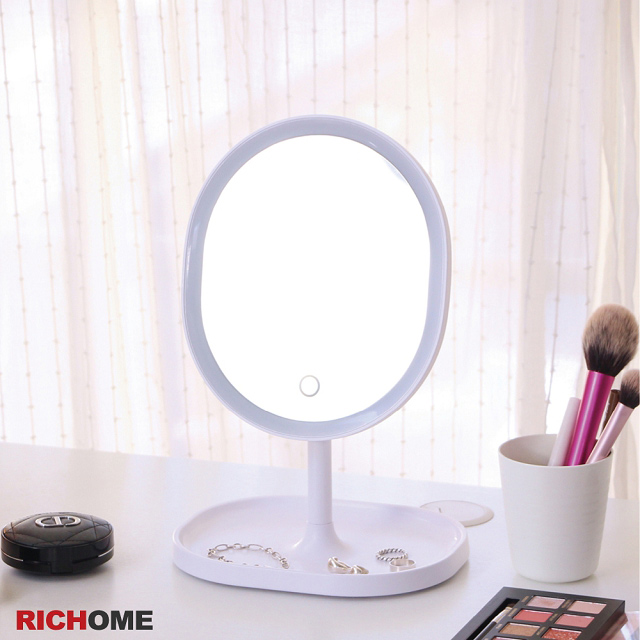 【RICHOME】LED觸控化妝鏡