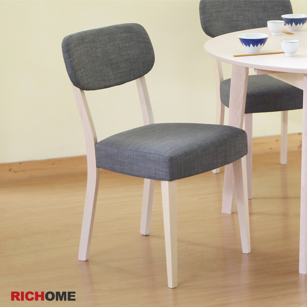 【RICHOME】北歐簡單風格餐椅-2入