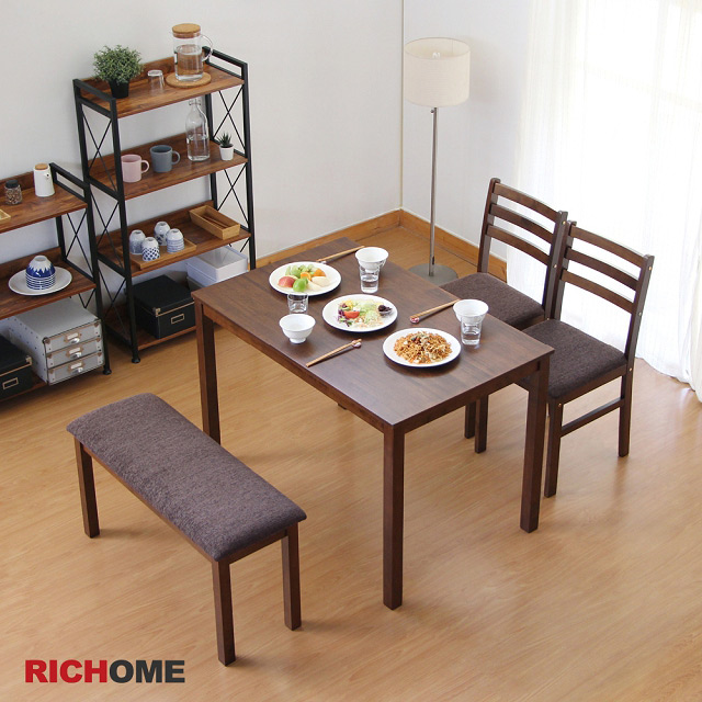 【RICHOME】美智子和風餐桌椅組