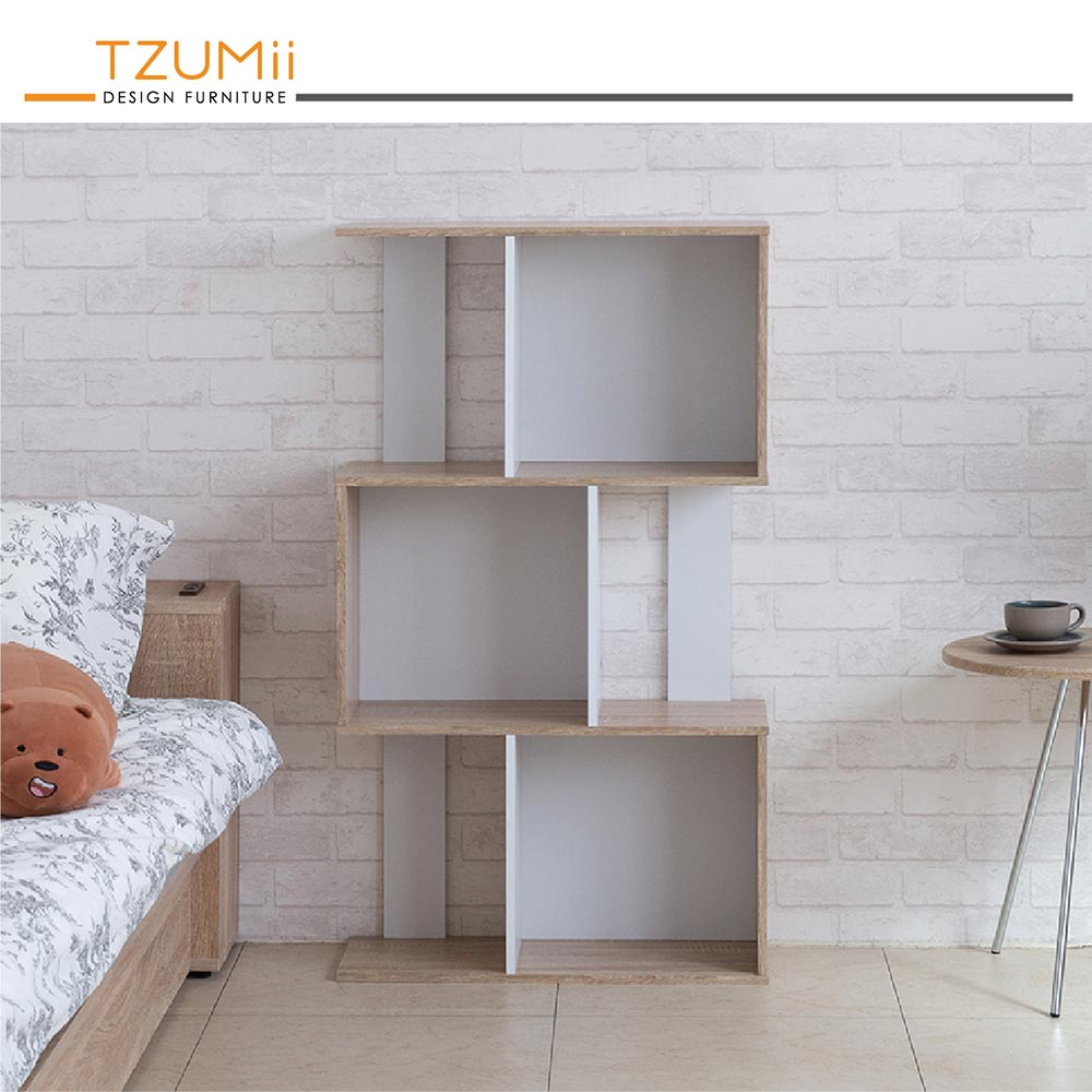 TZUMii莫爾三層櫃/收納櫃/書櫃/空櫃-雙色可選