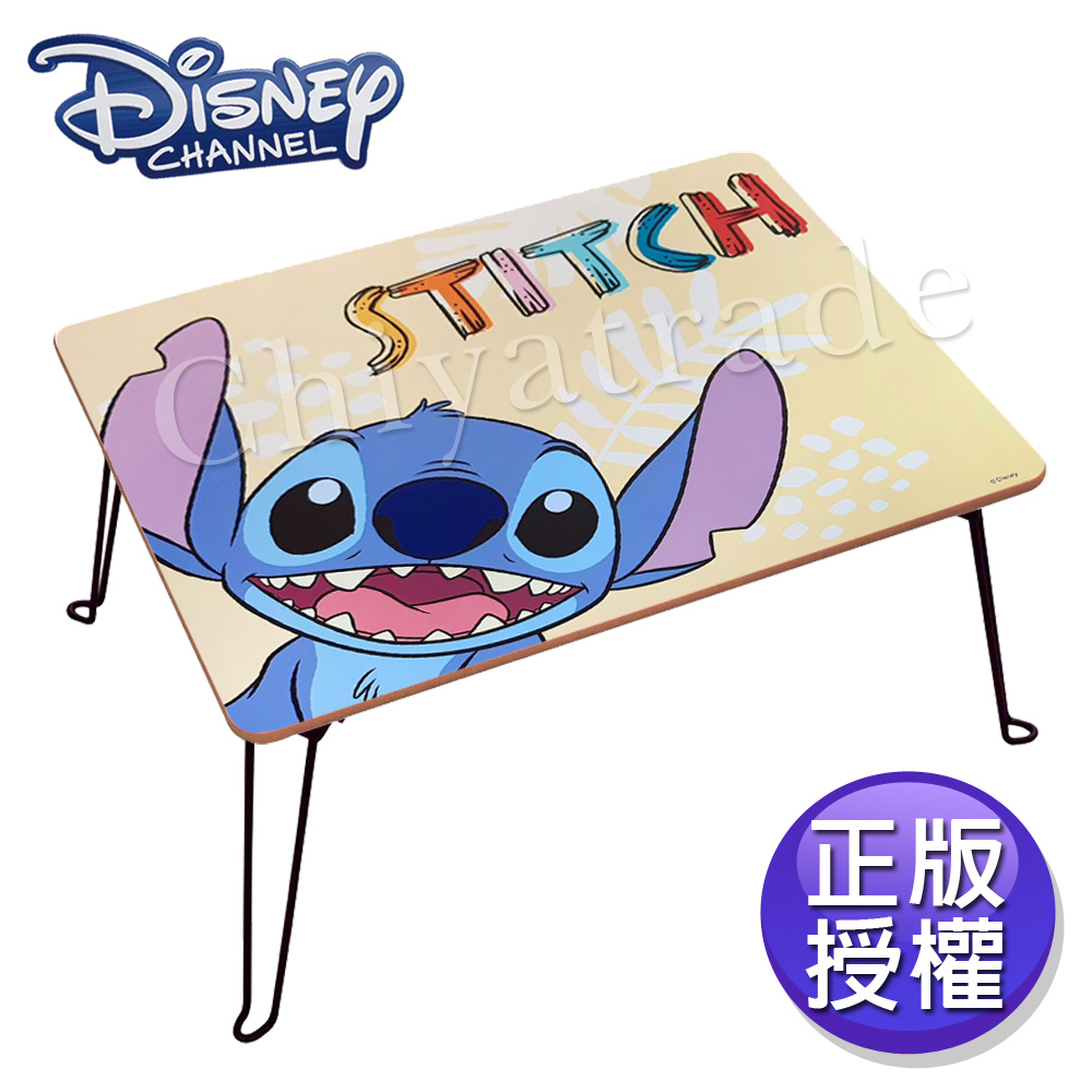 【迪士尼Disney】台灣製 史迪奇 活潑可愛 摺疊桌 四方桌 和室桌 兒童桌60x48x30cm