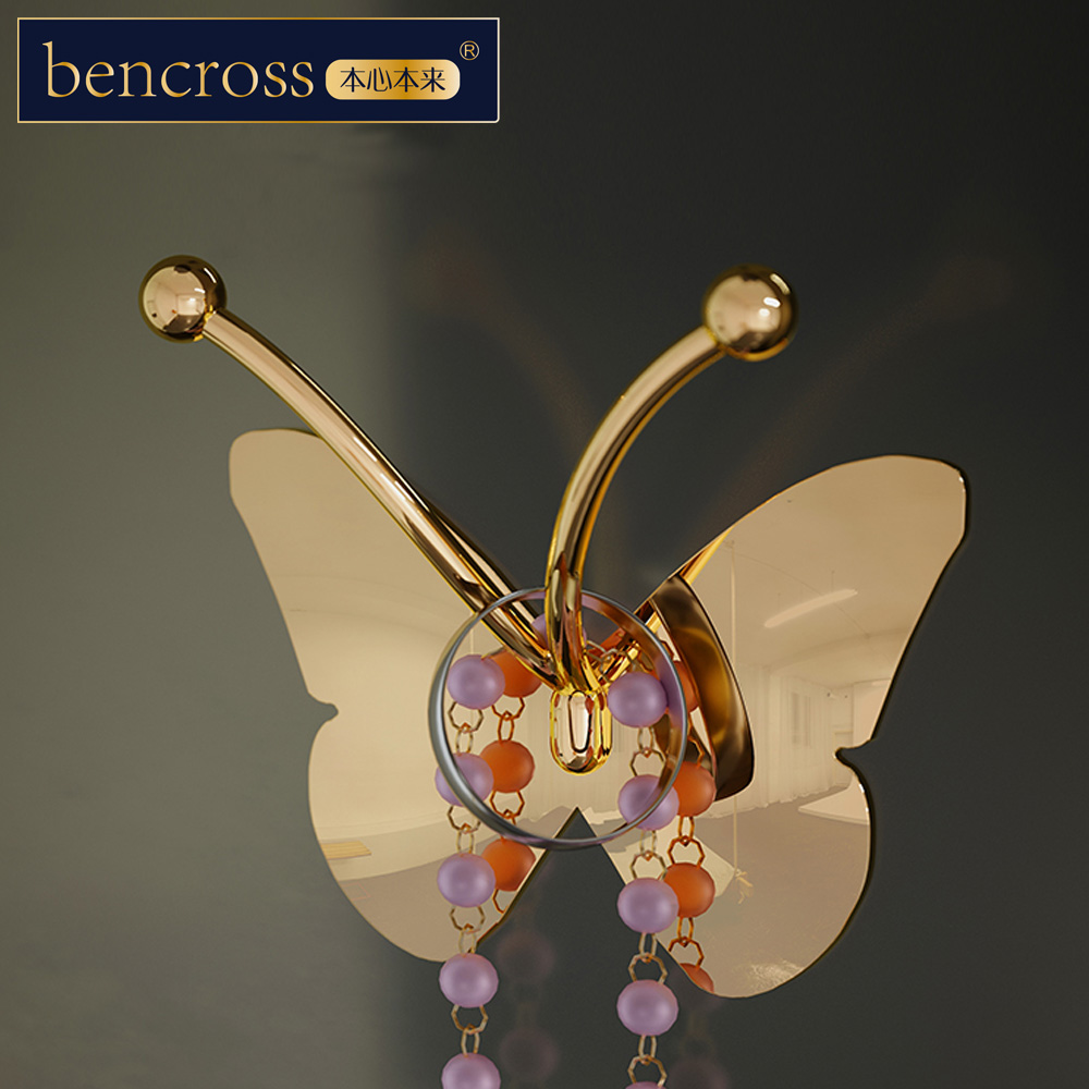 bencross本心本來｜鋅合金掛鉤-蝴蝶