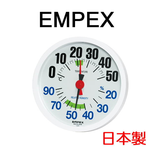 日本EMPEX超大數字指針式溫濕度計TM-2671
