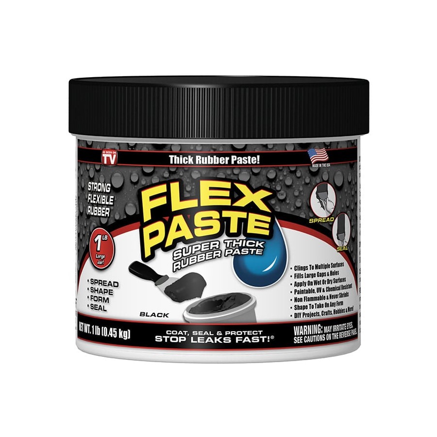 Flex Paste飛速防水補洞橡膠膏-黑色(1 lb)