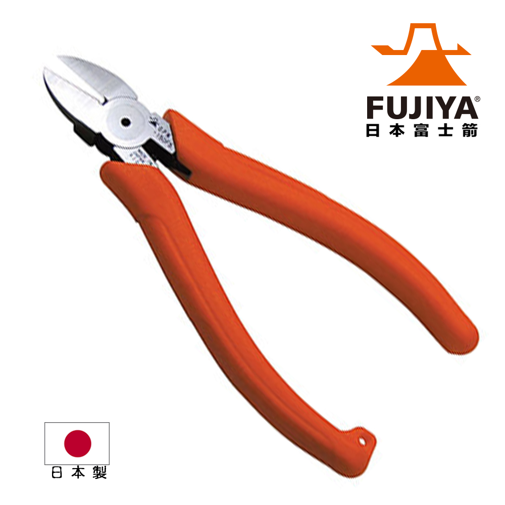 【日本Fujiya富士箭】塑膠用斜口鉗-平刃150mm (GPN-150FS)