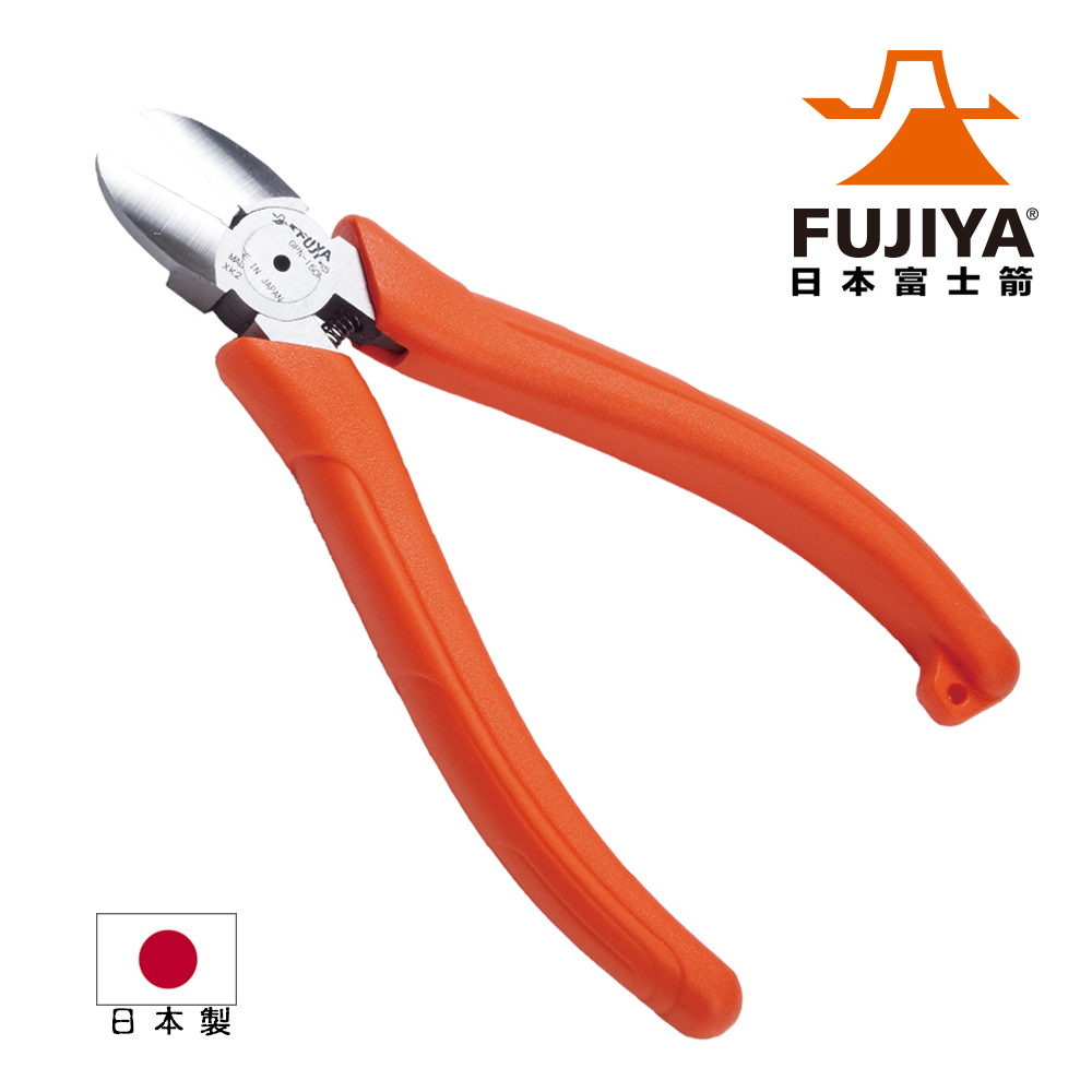 【日本Fujiya富士箭】塑膠用斜口鉗-圓刃125mm (GPN-125RS)