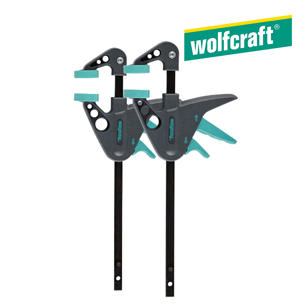 【Wolfcraft】迷你槍型快速固定夾 -110mm -2入