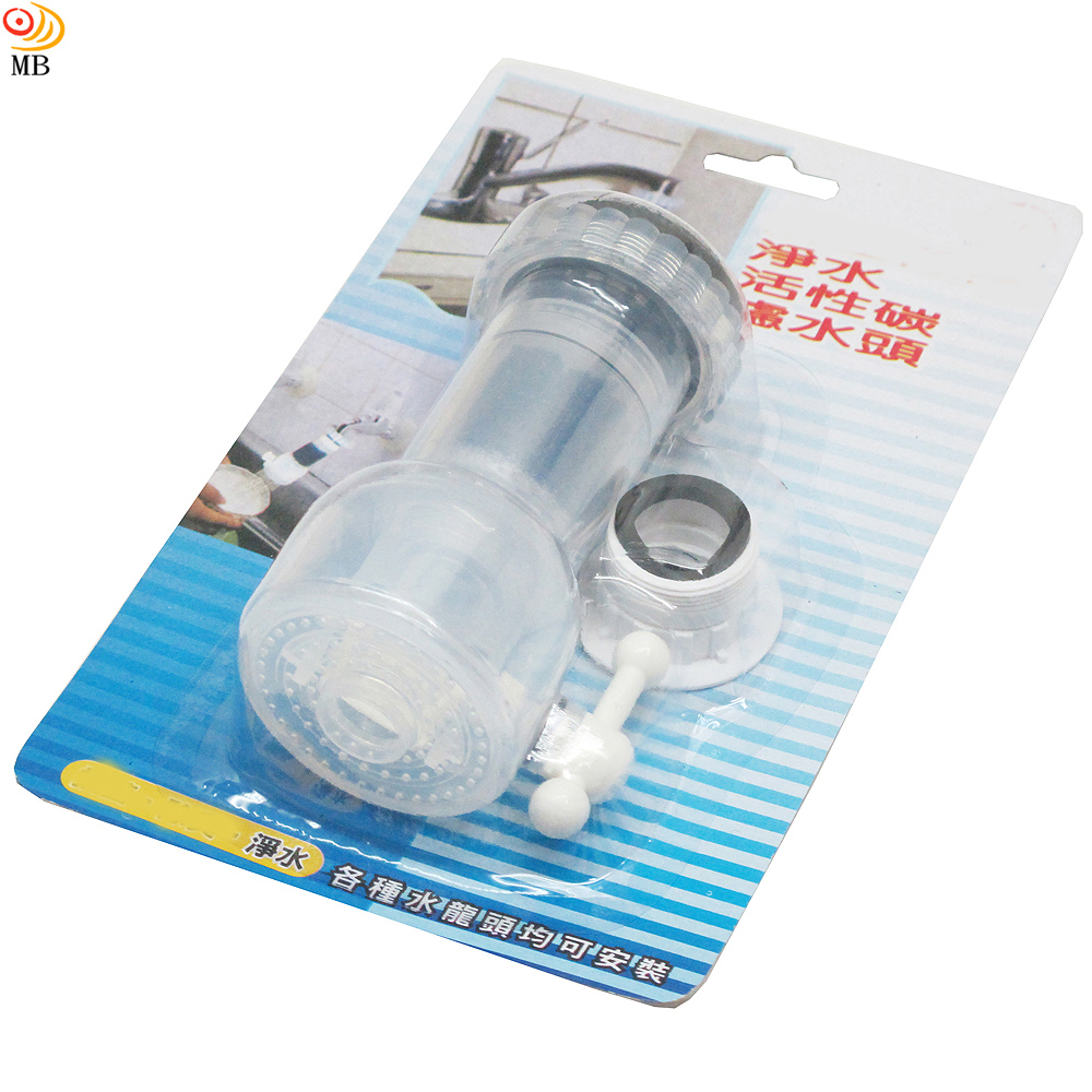 月陽台灣製活性碳過濾2段水流水龍頭節水省水器(HO-7032)