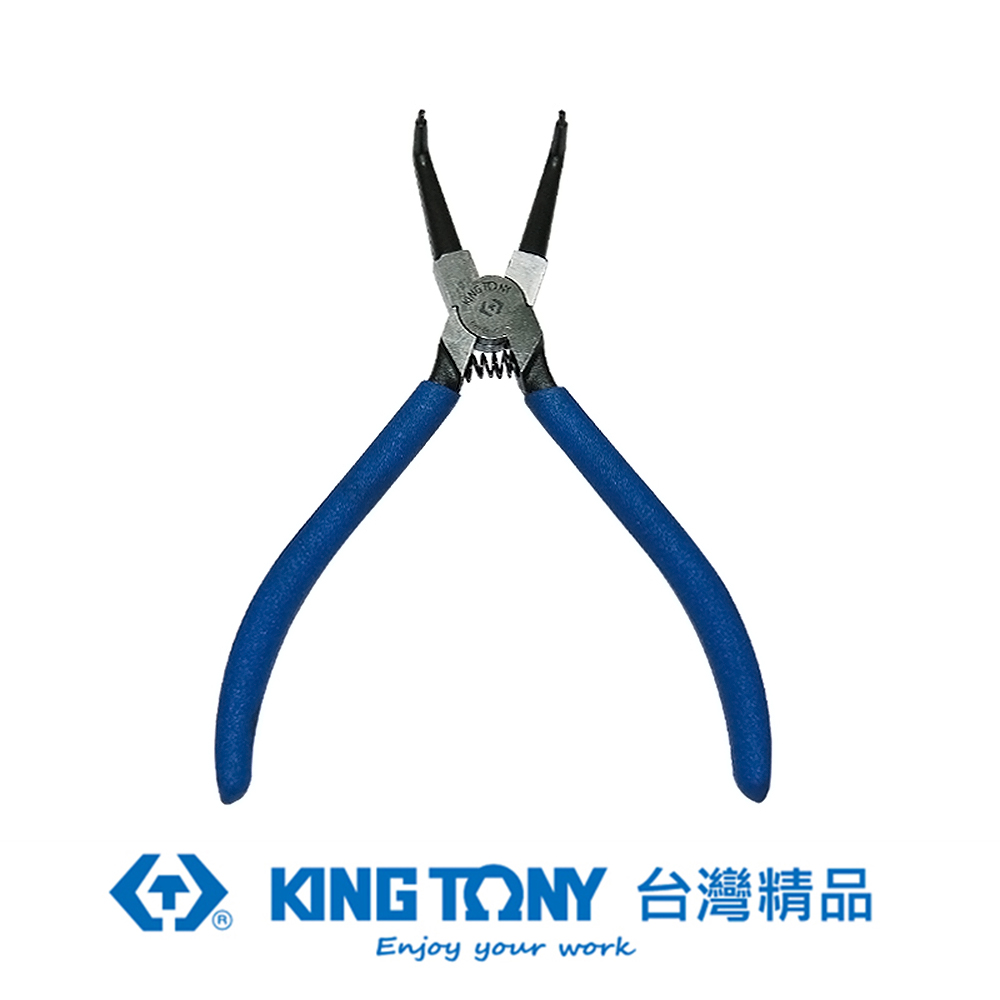 KING TONY 專業級工具 內90度C型扣環鉗 (歐式) 5" KT68HB-05