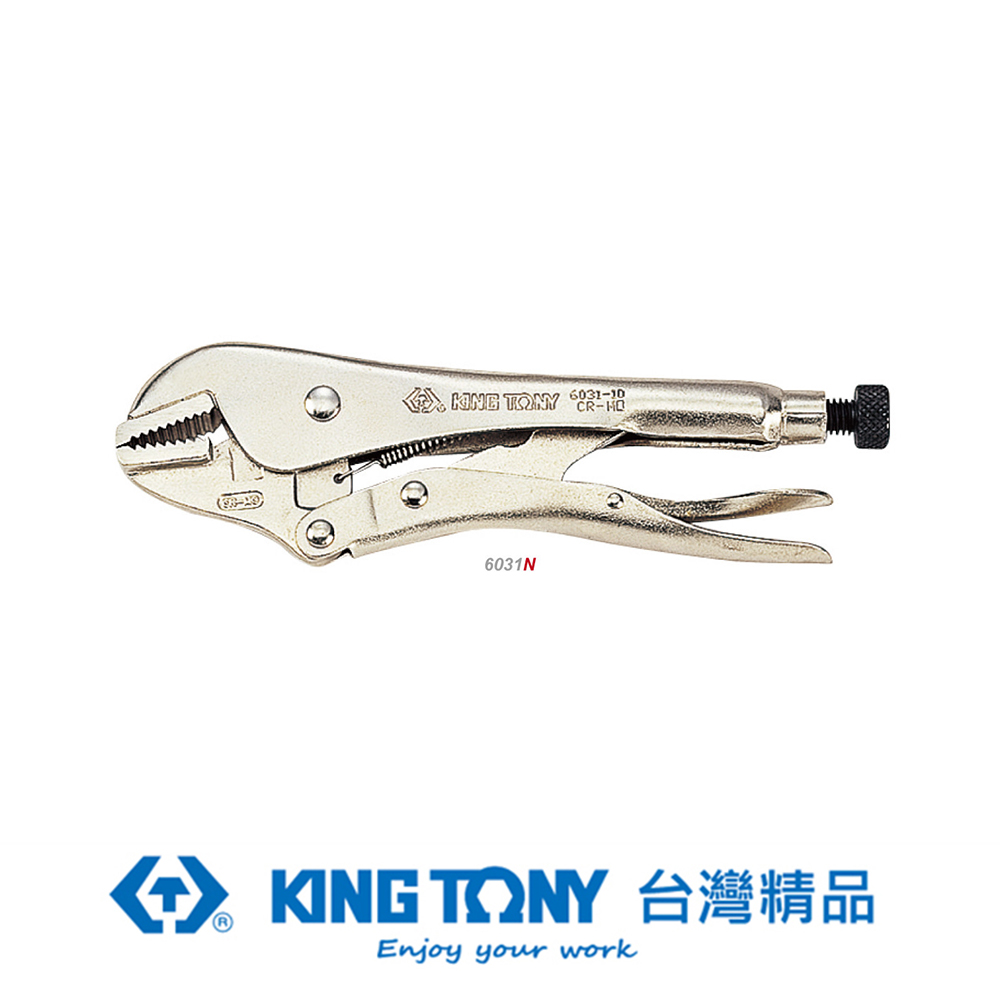 KING TONY 專業級工具 平口型萬能鉗 7" KT6031-07N