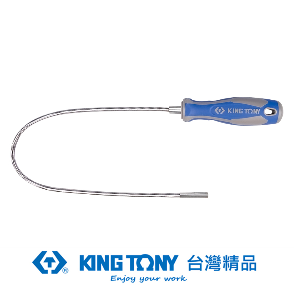 KING TONY 專業級工具 1/4"DR. 軟管磁性起子 12" KT2121-12