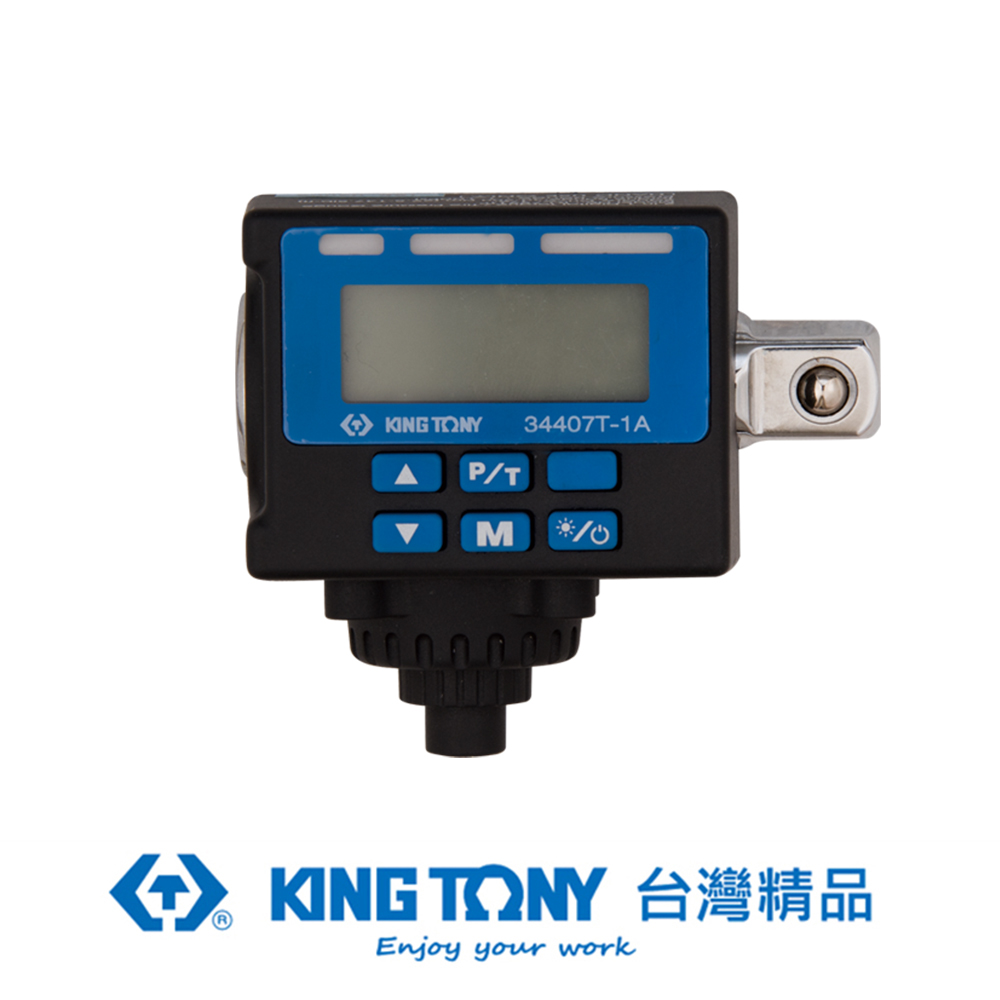 KING TONY 專業級工具 1/2電子扭力接頭+胎壓測量計 KT34407T-1A