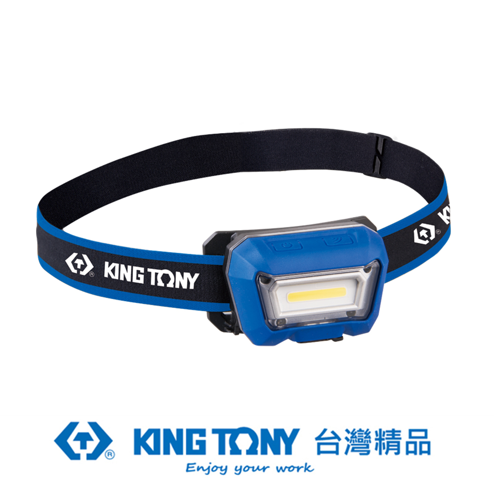 KING TONY 專業級工具 3W COB充電式感應頭燈(美亞規插頭+USB) KT9TA52B
