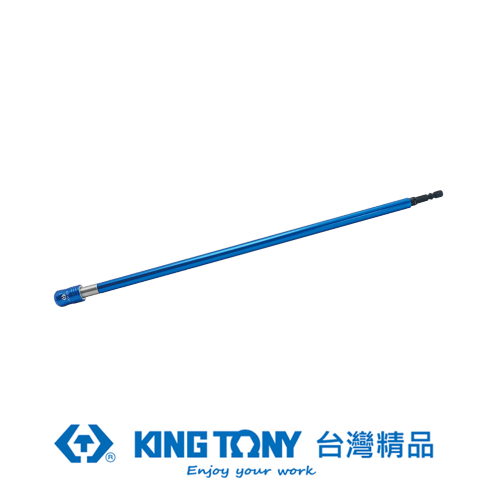 KING TONY 專業級工具 1/4磁浮快速接頭+握桿370MM(雙溝) KT753A-370