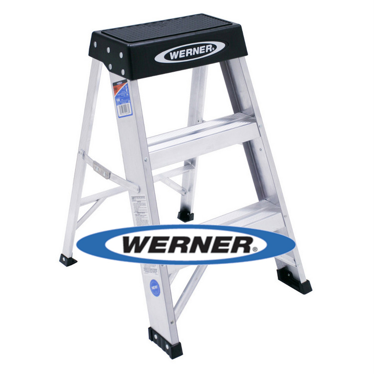 美國Werner穩耐安全鋁梯-150B 鋁合金梯凳