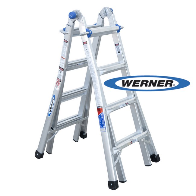 美國Werner穩耐安全鋁梯-MT-17 鋁合金伸縮式多功能梯