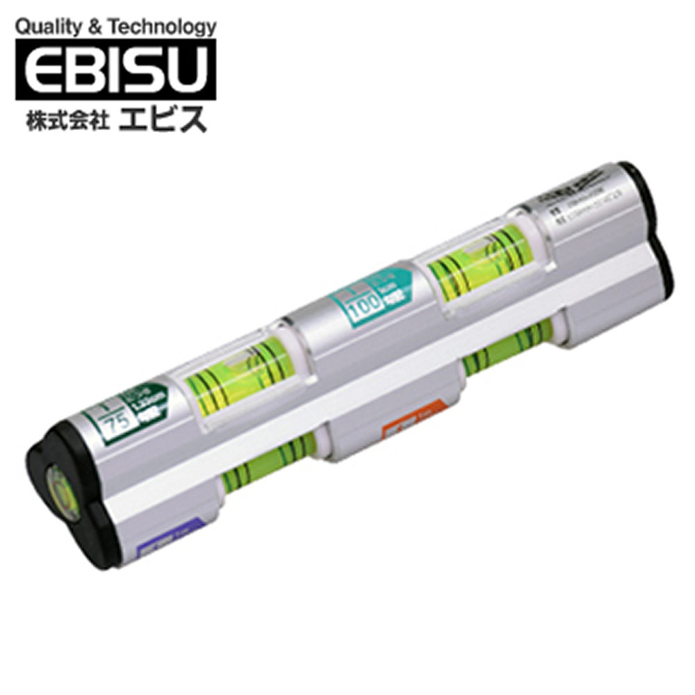 【日本EBISU】排水流向水平儀 (3管多泡) ED-MSL