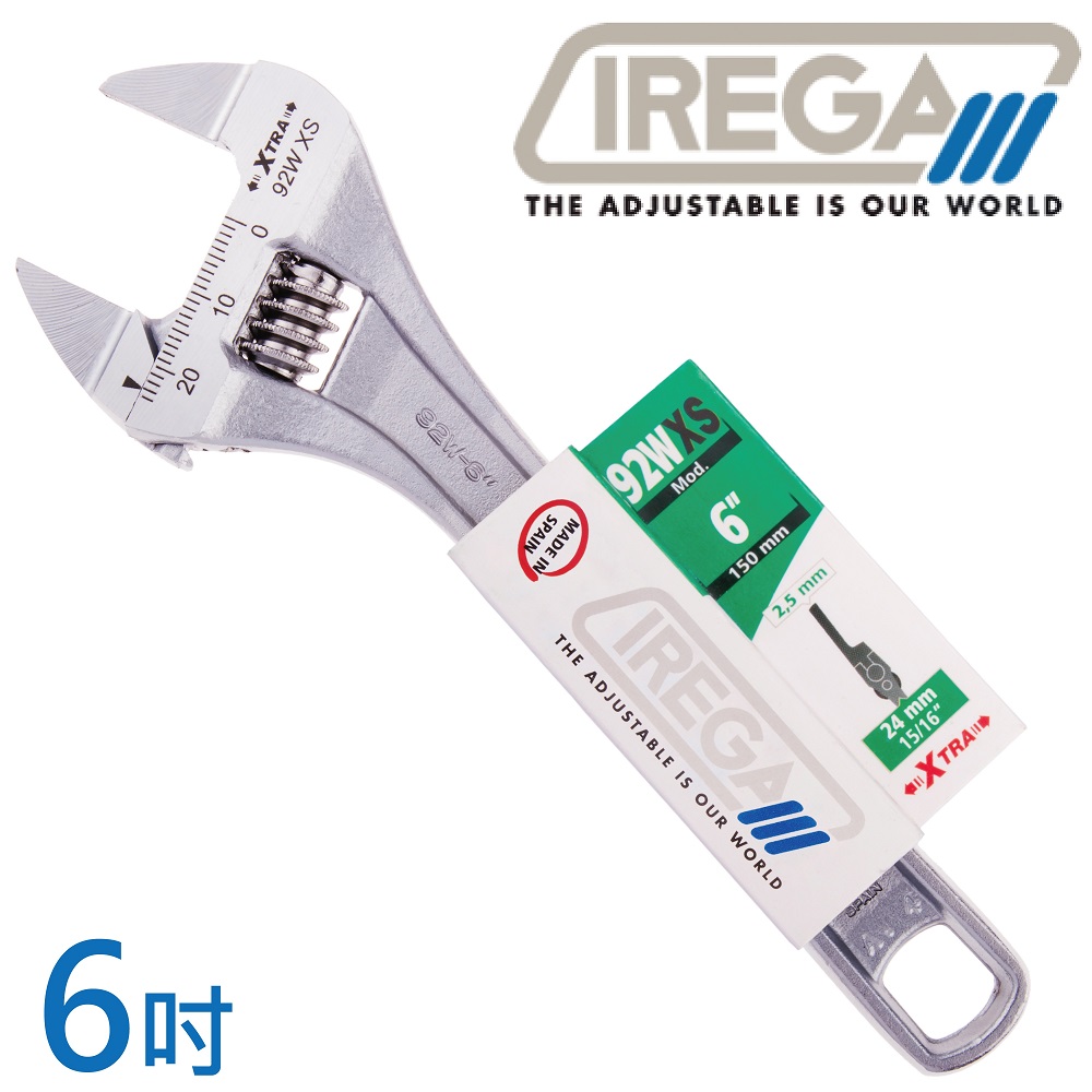 【IREGA】92wxs超超薄型活動板手-6吋