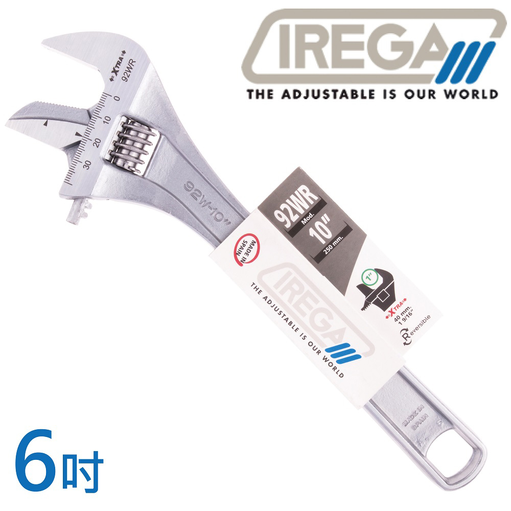 【IREGA】92WR管鉗兩用活動板手-6吋