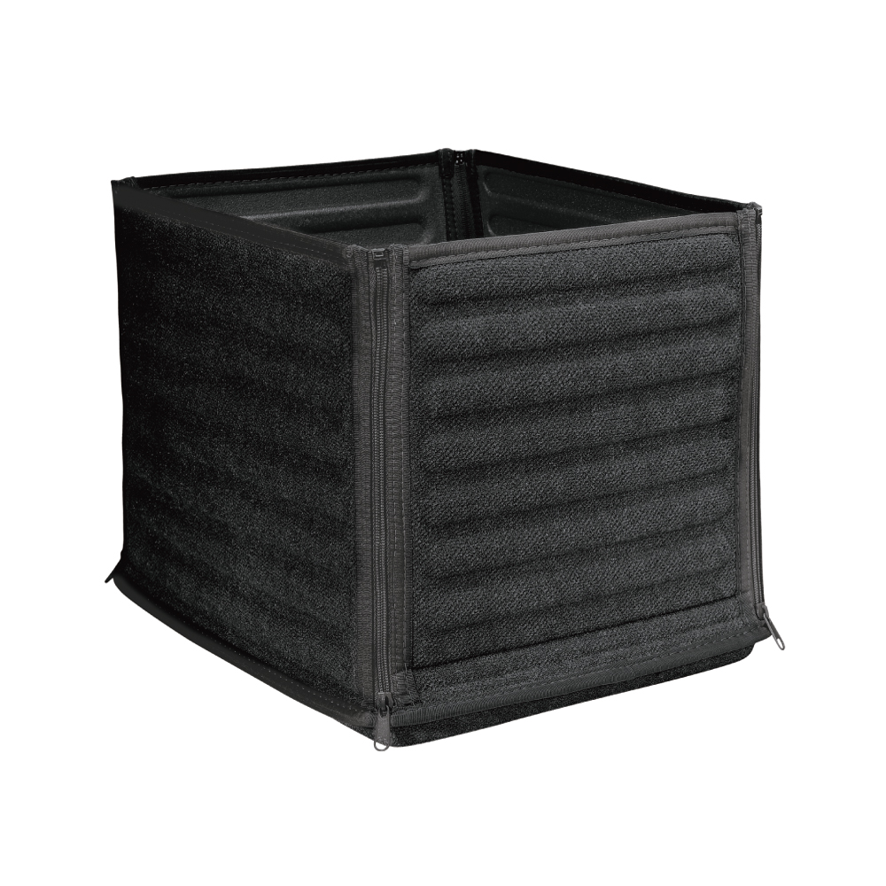 3D Cube折疊置物箱 - 黑