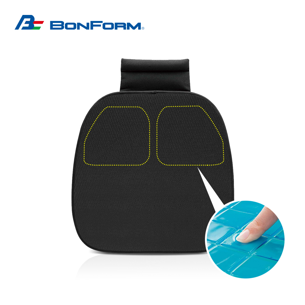 BONFORM 抗菌防臭減震凝膠薄型座墊 B5758-43BK
