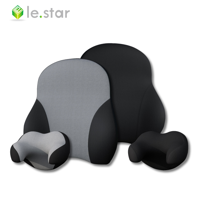 【lestar】德國BASF記憶棉-多功能護椎腰靠/護頸U型頭枕-頭枕+腰靠