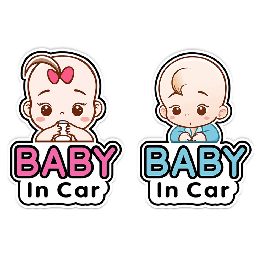 樂居家 彩色baby in car家有寶寶車貼-2入