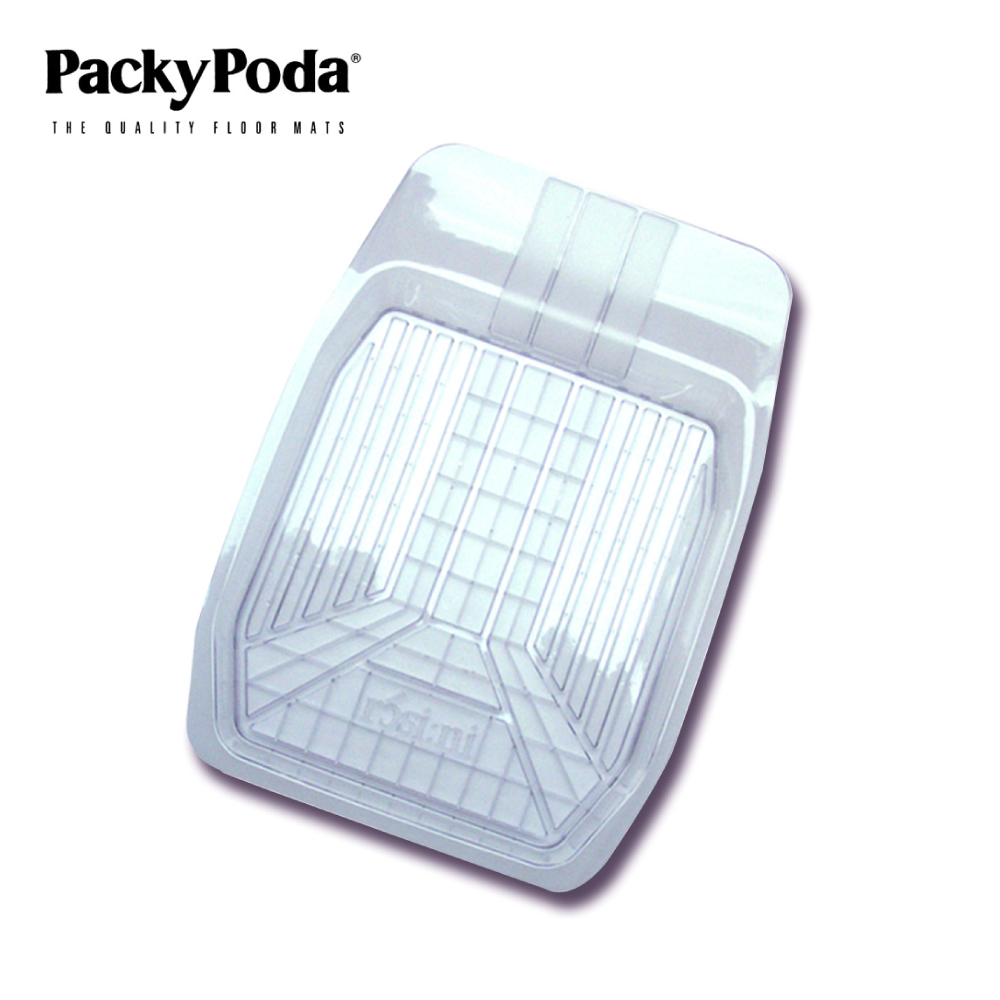 PackyPoda 二代3D透明雪泥踏墊(前座)