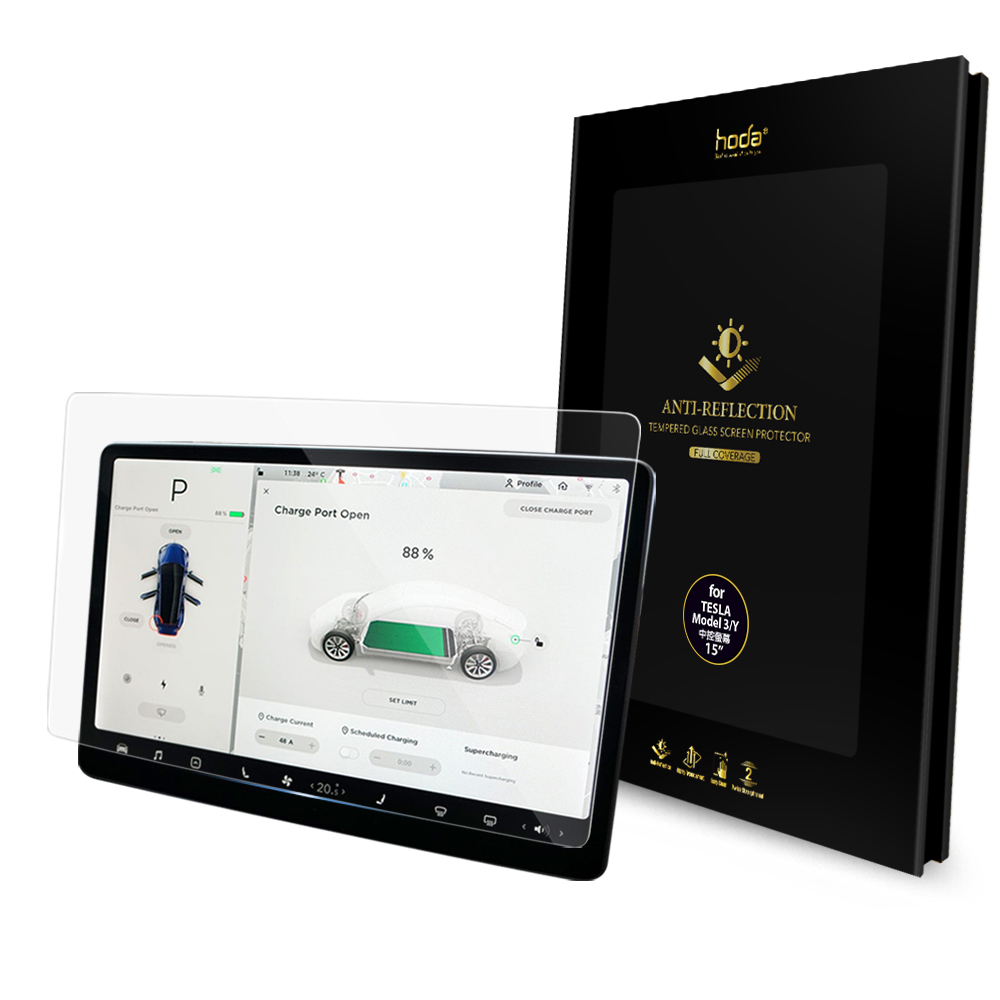 hoda 特斯拉 Tesla Model 3 / Model Y 15吋中控螢幕 AR抗反射玻璃保護貼