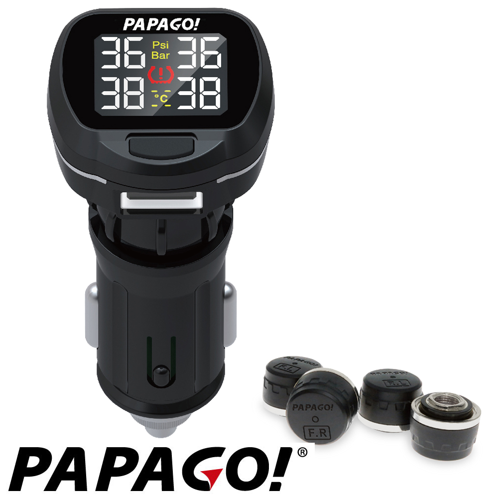 PAPAGO ! TireSafe S22E獨立型胎外式胎壓偵測器(福利品)