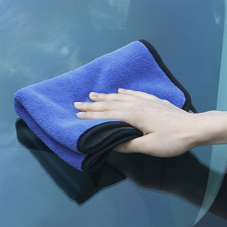 E.City_可掛式加厚雙面珊瑚絨洗車布玻璃擦拭巾(2入)