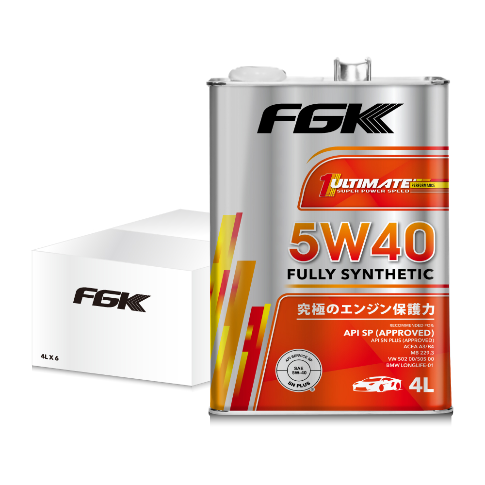 FGK 5W40 超強新增劑全合成機油 4L 【整箱6入】