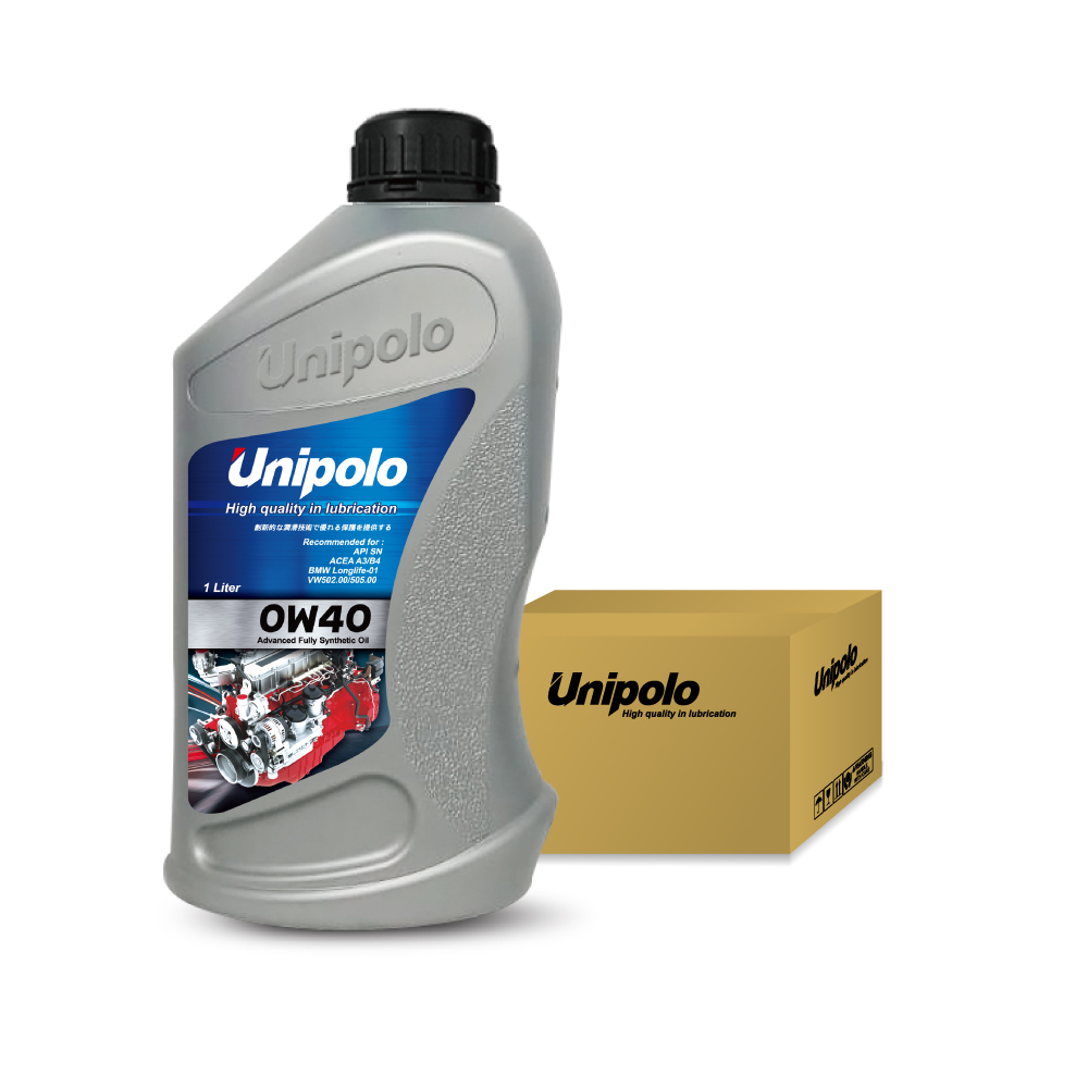 UNIPOLO 0w-40 全合成機油 1L【整箱12入】