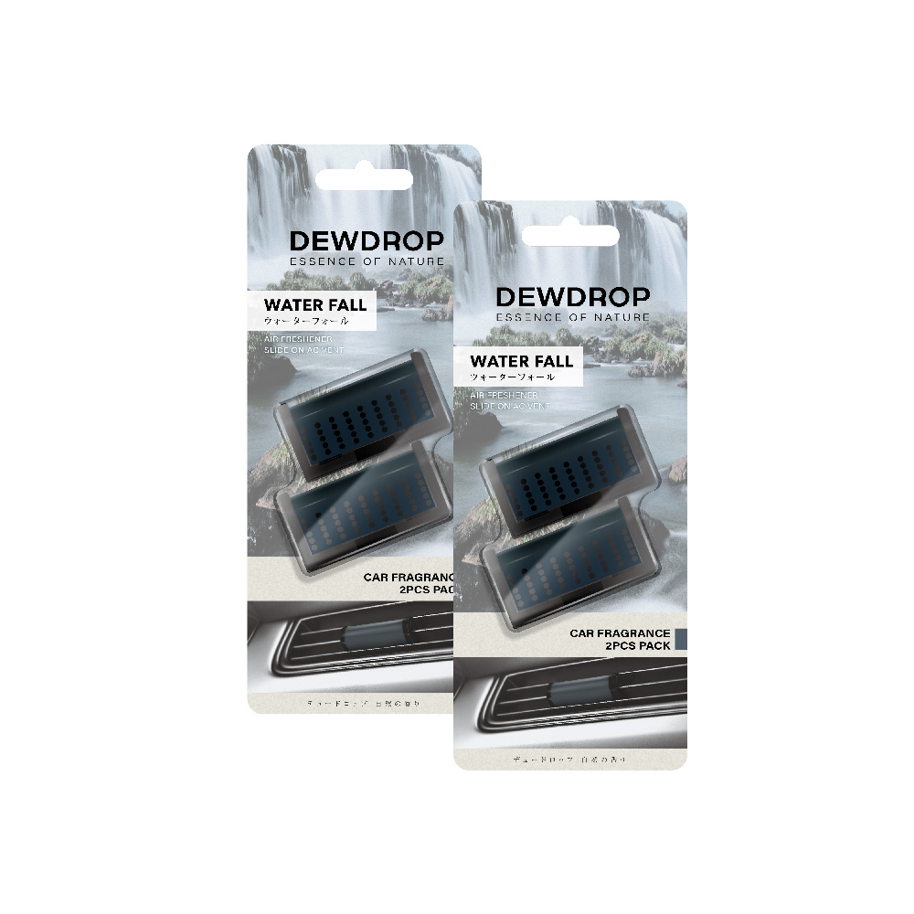 Dewdrop 車用出風口夾式香氛 - 沐香瀑布【2入*2組合】