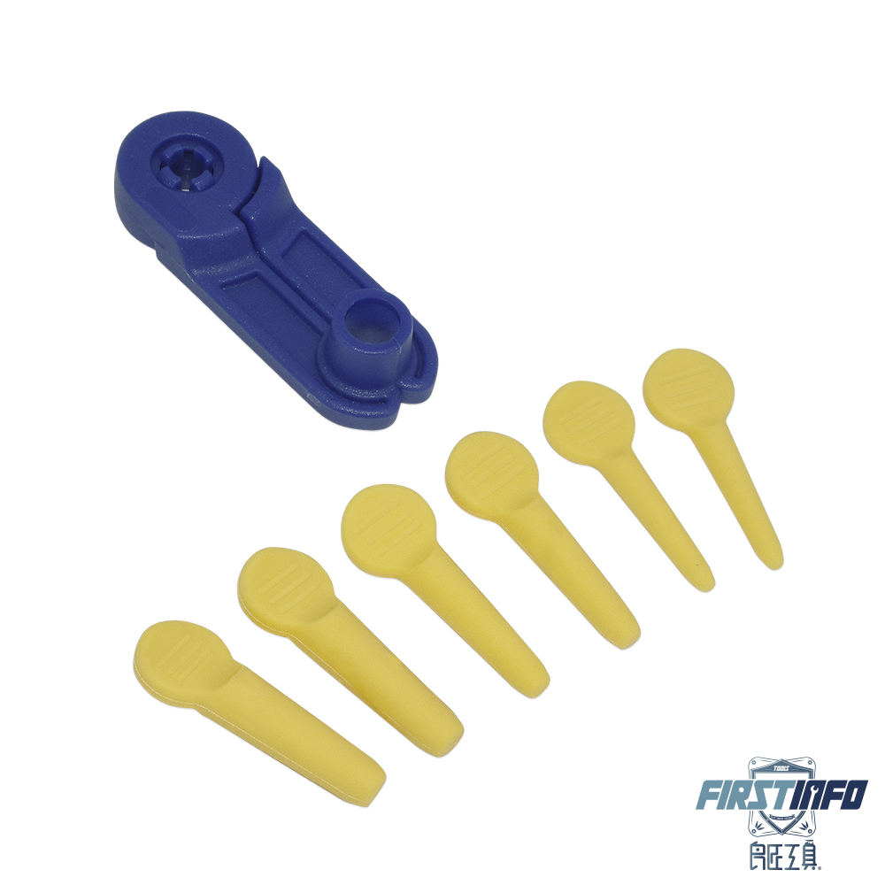 【FIRSTINFO TOOLS 良匠工具】油管夾工具組(內含6個止漏塞及1個油管分離器) 臺灣製 有保固 F39292