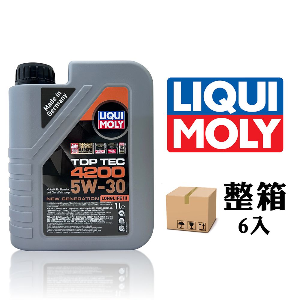 LIQUI MOLY TOP TEC 4200 5W30 全合成機油【整箱6入】
