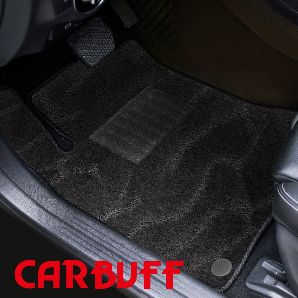 CARBUFF 雪絨汽車腳踏墊 Luxgen N7 五人座(2024~)適用 /黑色