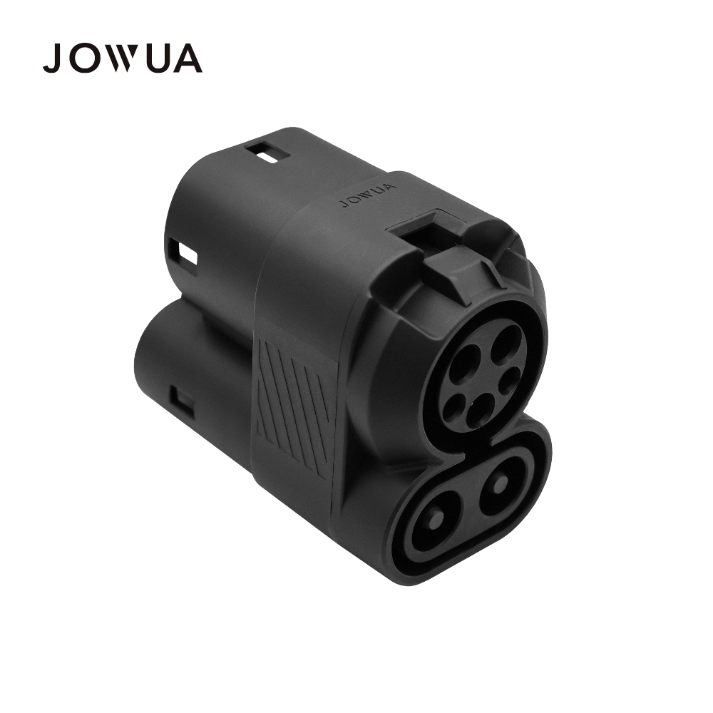 JOWUA CCS1 to CCS2 直流轉接頭 快充轉接頭 兼容第三方充電站 專門溫控晶片