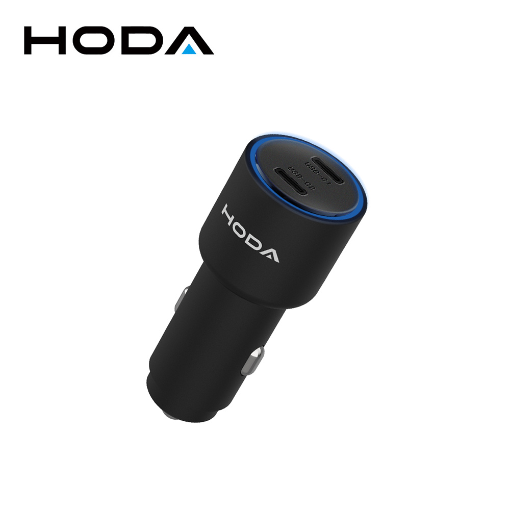 HODA 72W 雙孔 USB-C 車載PD快速充電器
