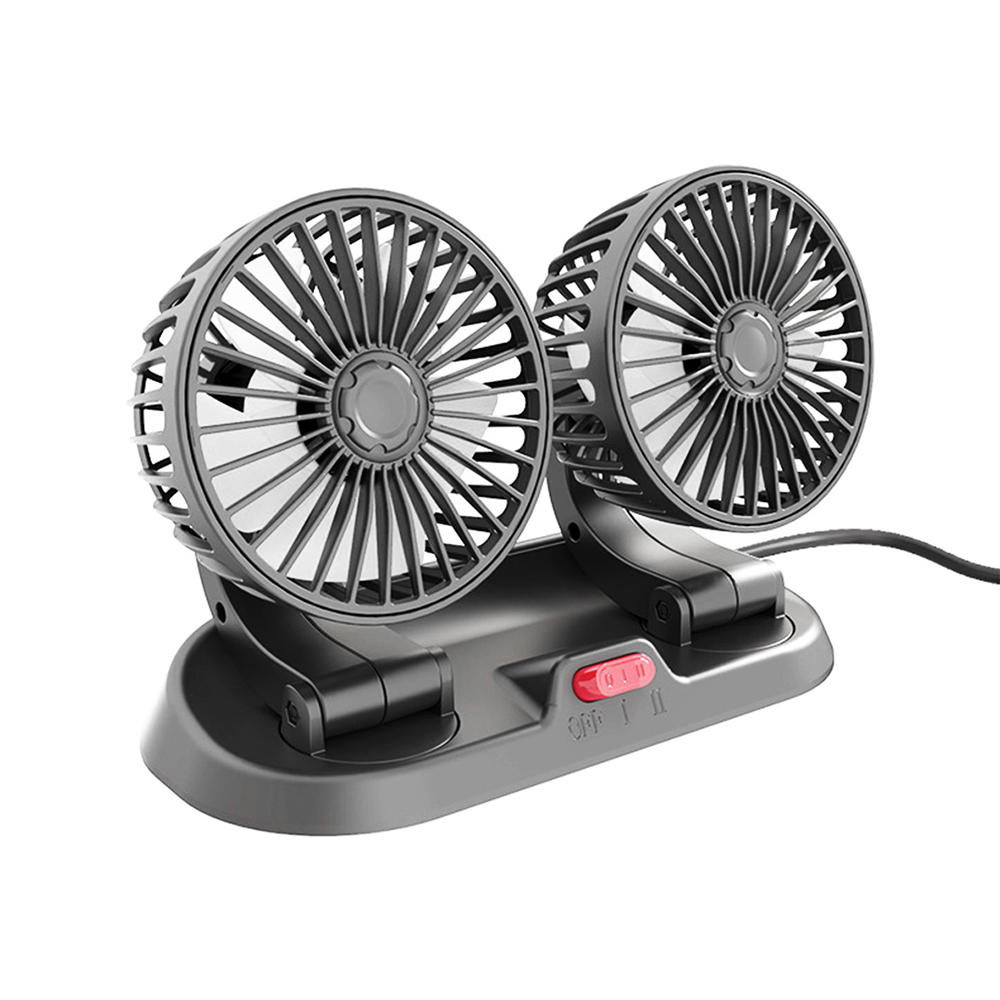 延伸款 雙頭車用風扇 USB/12V/24V