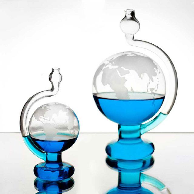 【賽先生科學工廠】玻璃氣壓球(晴雨儀)-世界地圖版