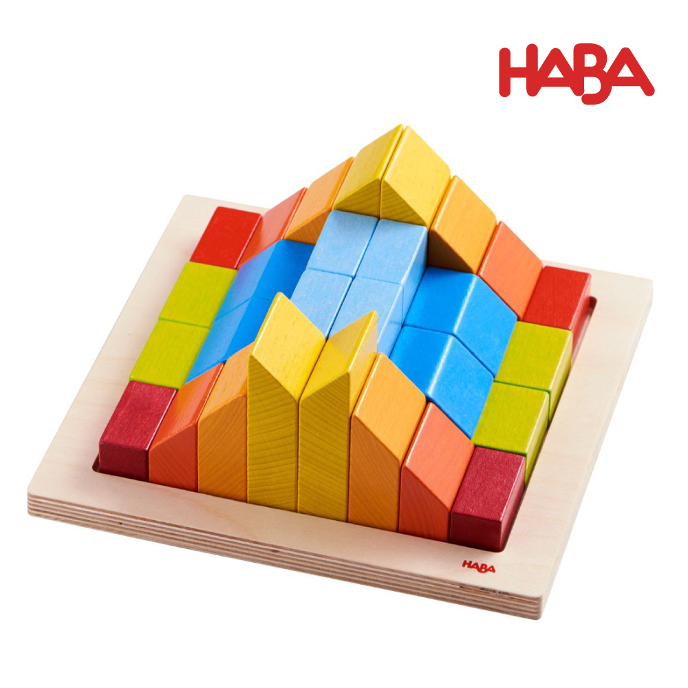 【德國HABA】3D邏輯積木-藝術堆疊