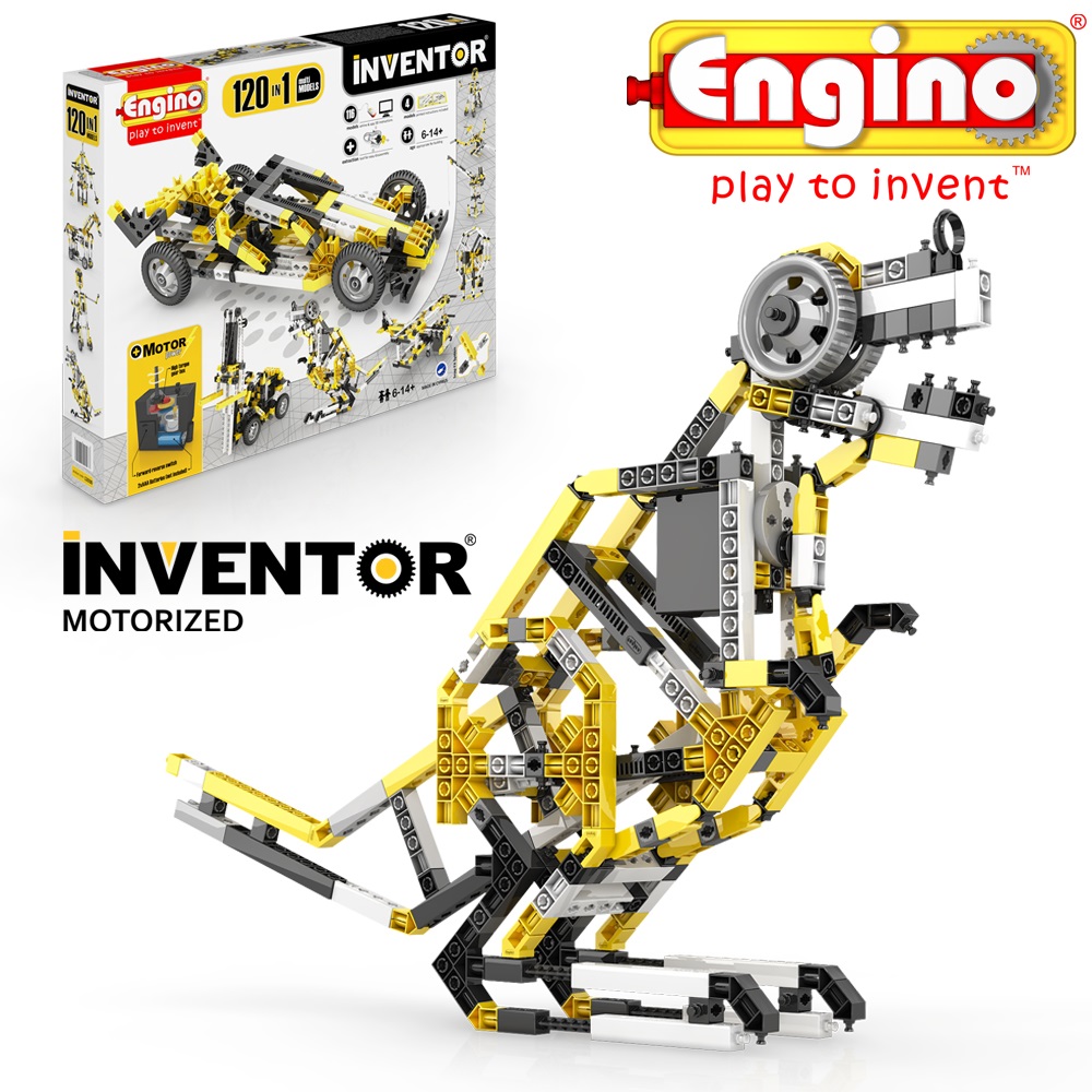 Engino安捷積木 發明者電動系列-120 in 1電動變形多組合款