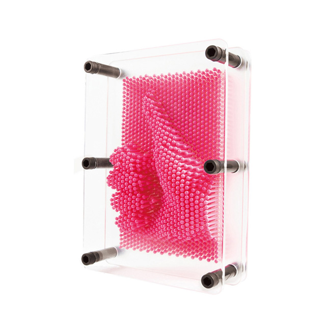 賽先生科學工廠｜Pin Art 透明大搞創意複製針-粉色
