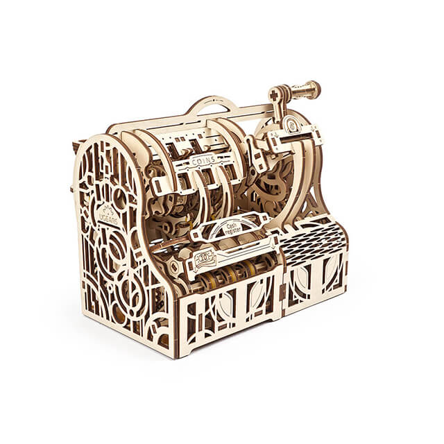 Ugears 自我推進模型 Cash Register 凱西收銀機