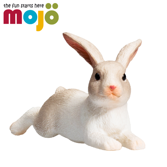 Mojo fun動物模型-小兔子(躺姿)
