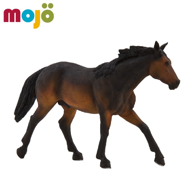 Mojo Fun動物模型-夸特馬-炭黑色