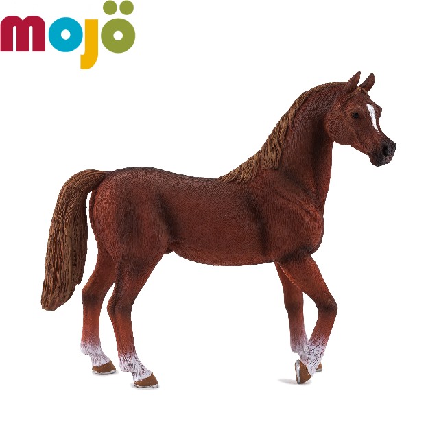 Mojo Fun動物模型-阿拉伯種馬-栗色